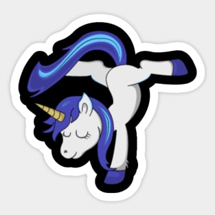 Handstand Unicorn Gymnast Acrobat Acrobatic Girls Sticker